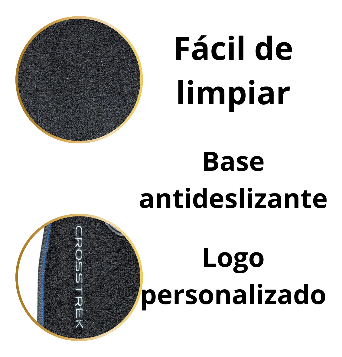 Tapetes Subaru Crosstrek (2023-2025) Alfombra (3 Piezas) - Imagen 3